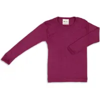 Engel - Kinder Unterhemd L/S - Merinounterwäsche Gr 176 lila