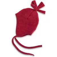Engel - Baby Mütze Wollfleece - Mütze Gr 74/80 rot