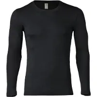 Engel - Shirt L/S - Merinounterwäsche Gr 50/52 schwarz