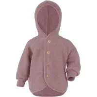 Engel - Kinder Kapuzenjacke mit Holzknöpfen - Wolljacke Gr 98/104 rosa