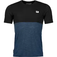 Ortovox - Atmungsaktives T-Shirt - 150 Cool Logo T-shirt M Black Raven für Herren aus Wolle - Größe XL - schwarz
