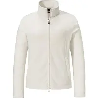 Schöffel Fleecejacke SCHÖFFEL "Fleece Jacket Leona3", Damen, Gr. 38, beige (9040, natur), Oberstoff: 100% Polyester, regular fit, hoch geschlossener Ausschnitt, Jacken Fleecejacke