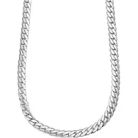 Lotus Panzerkette "Urban Man", edelstahlfarben, Halsketten, Herren, Edelstahl, L: 50 B: 6,2mm, Panzerkette, B:6,2mm