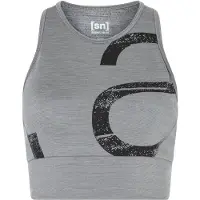 Super.natural W Capital Logo LF TOP cashmere grey melange/jet black (74F) XS