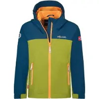 TROLLKIDS Kinder Telemark Regenjacke pear green 122