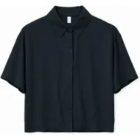 Mazine - Women's Short Sleeve Viscose Shirt - Bluse Gr XS schwarz/weiß