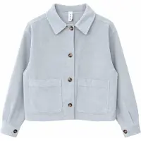 Mazine - Women's Corduroy Shacket - Freizeitjacke Gr L grau