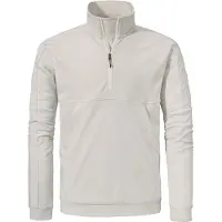 Schöffel Strickfleece-Pullover SCHÖFFEL "Urban CIRC Fleece Style Baguio MNS", Herren, Gr. 54, beige (9040, natur), Oberstoff: 100% Polyester, Basic, Rundhals, Pullover Strickfleece-Pullover