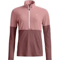 Ortovox 185 Rock'n'Wool Zip Neck, Damen, rosa