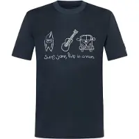 Super.natural - Van Life Bio Jersey Tee - Merinoshirt Gr S blau