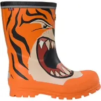 Viking Gummistiefel - Jolly - Orange/Multi m. Tiger - - 33 - Gummistiefel