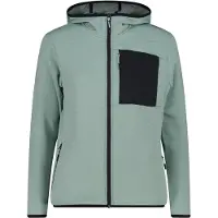 CMP Woman Fleece Jacket FIX Hood jade (E421) 48