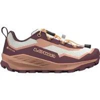 Lowa Trailux GTX Lo Jr wasserdichte und leichte Kinder Wanderschuhe mit griffiger Laufsohle und Gortex Membrane Bordeaux/Ton EU 36