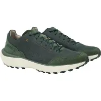 Dolomite Carezza Go Leather atmungsaktive und leichte Herren Freizeitschuhe mit Leder und Textilfutter und super Dämpfung Dark Green EU 44,5