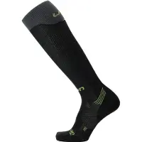 UYN Laufsocken Herren Run Compression One Socks Black/Grey/Lime-Schuhgröße 39 - 41