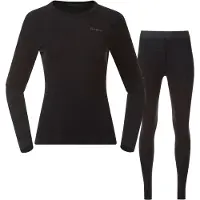 Bergans - Women's Allround Merino Baselayer Set - Merinounterwäsche Gr S schwarz