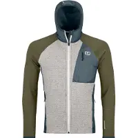 Ortovox - Fleece Grid Plus Classic Knit Hoody - Fleecejacke Gr S grau