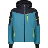 CMP Herren Skijacke aus 4-Way-Stretch mit abnehmbarer Kapuze blau 50