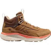 Keen Outdoorschuh "LEIKI LEATHER MID WP", Damen, Gr. 38, chipmunk, birch, Leder, Schuhe Outdoorschuh, Wanderschuh aus wasserdichtem Premium Leder, atmungsaktiv
