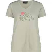 CMP - Women's T-Shirt V-Neck - Funktionsshirt Gr 48 grau/beige