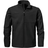 Schöffel Softshelljacke SCHÖFFEL "Softshell Jk Style Mirusha MNS", Herren, Gr. 58, schwarz, Obermaterial: 100% Polyester, Jacken Softshelljacke, windabweisend, wasserabweisend, atmungsaktiv, Übergangsjacke
