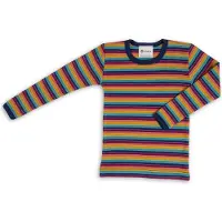 Engel - Kinder Unterhemd L/S - Merinounterwäsche Gr 104 bunt