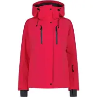 CMP Damen Stretch Feel Warm Flat Skijacke mit Kapuze pink 36