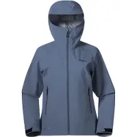 Bergans Damen Essentials 3L Shell Regenjacke Granite Blue XS
