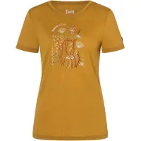 Super.natural - Women's Rock Flowers Tee - Merinoshirt Gr S orange