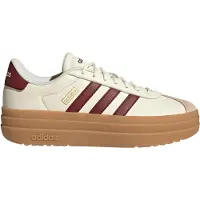 Adidas Plateausneaker SPORTSWEAR "VL COURT BOLD", Damen, Gr. 38,5, weiß (sanftes weiß, shadow rot, crystal sand), Leder, Synthetik, Schuhe Plateausneaker