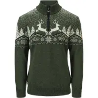 Dale of Norway - Dale Christmas Sweater - Merinopullover Gr XL oliv/grün