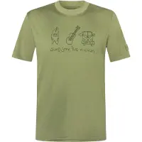 Super.natural - Van Life Bio Jersey Tee - Merinoshirt Gr L oliv