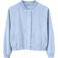 Mazine - Women's Short Cotton Bomber - Freizeitjacke Gr XS blau