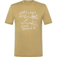 Super.natural M Cote D'azur Tee sahara/white stone (34I) L
