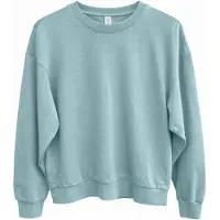 Mazine - Genderless Natural Dye Sweatshirt - Pullover Gr XL türkis/weiß