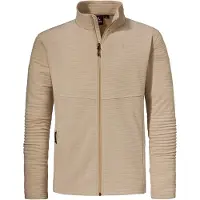 Schöffel Fleecejacke SCHÖFFEL "CIRC Fleece Jk Style Smue MNS", Herren, Gr. 50, beige (4705, beige), Oberstoff: 100% Polyester, regular fit, hoch geschlossener Ausschnitt, Jacken Fleecejacke