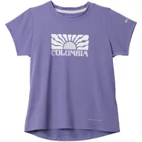 Columbia - Kid's Tech Trail Utility S/S Graphic Crew - Funktionsshirt Gr M lila