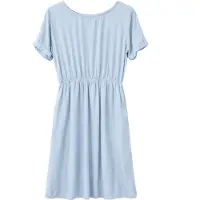 Mazine - Women's Viscose Midi Dress - Kleid Gr XS blau/grau