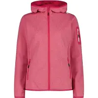 CMP Woman Fleece Fleece Jacket FIX Hood magenta-bianco (23CV) 42