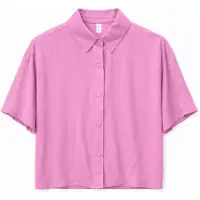 Mazine - Women's Short Sleeve Viscose Shirt - Bluse Gr M rosa/weiß