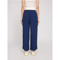 Mazine - Women's Wide Leg Viscose Pants - Freizeithose Gr S weiß/blau