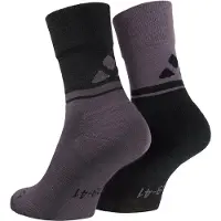 Vaude - All Year Wool Socks - Radsocken Gr 36-38 grau/schwarz