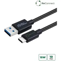 Microconnect ECO-USB3.2CA1, 1 m, USB A, USB C, USB 3.2 Gen 2 (3.1 Gen 2), Schwarz