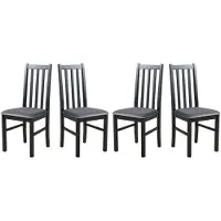 LeafDesign ESSZIMMERSTUHL - 4er-Set Bos 10 schwarz kronos 22