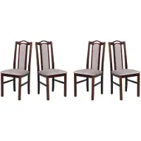 LeafDesign ESSZIMMERSTUHL - 4er-Set Bos 9 nussbaum dora 22