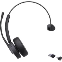 Yealink BH70 Mono Teams USB-C/A Headset, Kabellos, 20 - 20000 Hz, Büro/Callcenter, 91 g, Kopfhörer, Schwarz