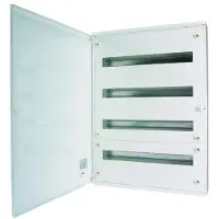 Eaton Flachverteiler BF-O, Aufputz, 4-reihig, 96TE, IP30, Stahlblech, weiß, komplett, 1 Stk.