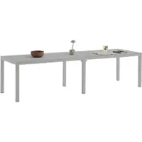 Dmora Gartentisch Varda 292x86x74h cm Grau 12 Personen
