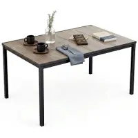 Dmora Gartentisch Sarnia 159x95x75cm Braun Eiche, 6 Personen uv-beständig, vielseitig, platzsparend