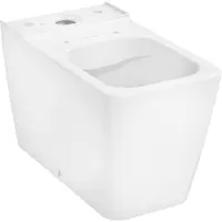 Hansgrohe EluPura Q Stand-WC für aufgesetzten Spülkasten 640, AquaFall Flush, HygieneEffect, Weiß, 62036450